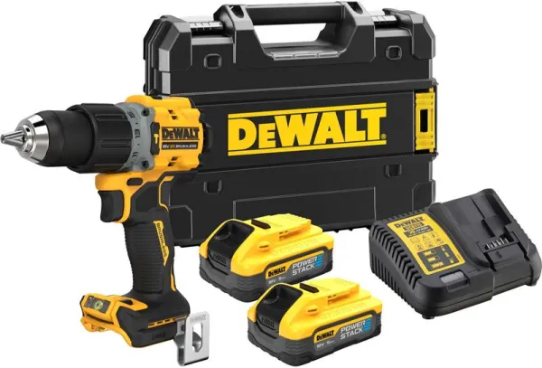 DeWalt 18V XR bürstenloser Schlagbohrschrauber - 2 Powerstack 5Ah Akkus